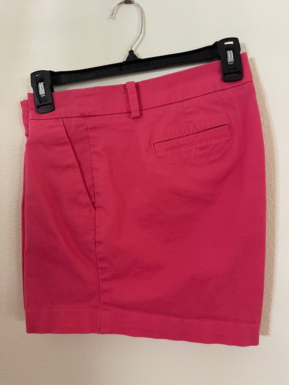 Coral Cotton Blend Shorts